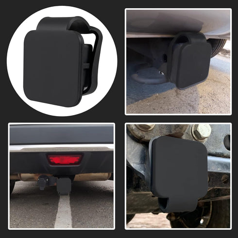 2PCS 2” Trailer Hitch Cover 2 inch Trailer Hitch Plug Tow Receiver Tube Plug Cap Hitch Receivers Cover Compatible with Class 3 4 5 GMC Toyota Ford...