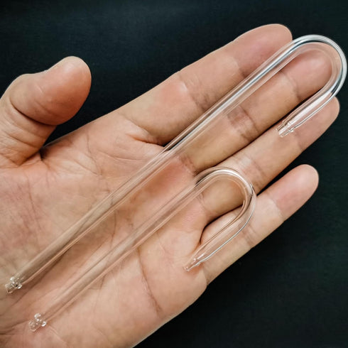 2PCS Glass U Shape Tube for Aquarium Air Pump Fish Tank Aquarium CO2 Diffuser Connect Tube...