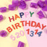 40pcs Alphabet Cookie Cutters Set Purple Plastic Letter Cake Decorating Fondant Number Cutters Mould Tools Fondant Letter and Number Stamps for Su...