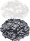 JIANYI Buckle Plastic Button, 100PCS Shoe Charm Buttons Round Buttons DIY Shoes Charm Accessories for Kids, Wristband Charm Backs (Black & Transpa...