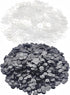 JIANYI Buckle Plastic Button, 100PCS Shoe Charm Buttons Round Buttons DIY Shoes Charm Accessories for Kids, Wristband Charm Backs (Black & Transpa...