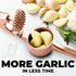 Zulay Kitchen Premium Garlic Press Set - Rust Proof & Dishwasher Safe Professional Garlic Mincer Tool - Easy-Squeeze, Easy-Clean with Soft Handle ...