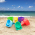 Home Queen Beach Cup Holder with Pocket, Multifunctional Sand Cup Holder for Beverage Phone Sunglass Key, Beach Accessory Drink Sand Coaster, Set ...