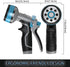 Upgrade Garden Hose Nozzle Sprayer with Water Volume Control Valve, High Pressure Water Gun, 8 Adjustable Watering Patterns Suitable for Watering ...