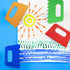Plastic Scrapers, Scraper Sculpture Tool Pottery Tools Paint Scrapers Tools, Pack of 4...