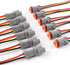 Newdeli Deutsch 3 Pin Connector Kit Waterproof Electrical Connector 16 AWG Male and Female Automotive Wire Connectors for Car Truck Boat, Dt Conne...