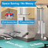 2pcs Under Cabinet Hooks Rotating Kitchen Utensil Holder 304 Stainless Steel Adhesive Utensil Hanging Rack for Kitchen Utensils/Tools/Towel/Knife(...
