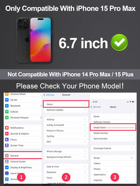 Compatible for iPhone 15 Pro Max Privacy Screen Protector 6.7 Inch, Purple Gradient Anti Spy Anti Blue Light HD Screen Protector Tempered Glass Ea...