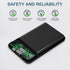 Battery Pack for Heated Vest, 5V 2A 10000mAh USB Power Bank with USB-C Charging Cable, Ultra Thin Portable Charger for Heated Jacket, Pants, Scarf...