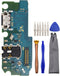 USB Charging Port Replacement Part Assembly Board for Samsung Galaxy A12 SM-A125F with Microphone Headphone Jack and Tool Kit...