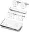 JOERICA 6 PCS Engraved Initial Cufflinks Tie Bar Money Clip Set Shirt Alphabet Letter Wallet Tie Clip and Cufflink Set...