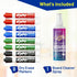 Dry Erase Markers 2 Packs Whiteboard Markers Chisel Tip White Board Markers and White Board Cleaner Dry Erase Spray...