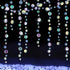 Cheerland Iridescent Circle Garlands Under The Sea Party Decorations Holographic Ocean Party Hanging Streamers for Mermaid Birthday Bubble Backdro...