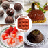 6 Holes Medium Semi Sphere Silicone Molds, 2 Packs Half Sphere Silicone Baking Molds for Making Chocolate, Cake, Jelly, Dome Mousse...