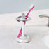 iDesign Metal Toothbrush Holder - Bathroom Cup for Bathroom Organization, The York Collection - 3.25" x 3.25" x 5.75", Chrome and Pearl White...