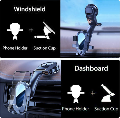 Car Phone Holder Mount,Dashboard Car Phone Holder Universal Sturdy Suction Cup Car Phone Mount,Compatible with iPhone13 Pro Max 12 11 X XS XR,Sams...