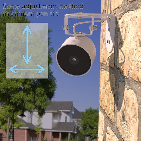Metal Wall Mount Compatible with Google Nest Cam Outdoor Battery 2nd Generation, Anti-Drop, Provide Better Viewing Angles (Pack of 2)...