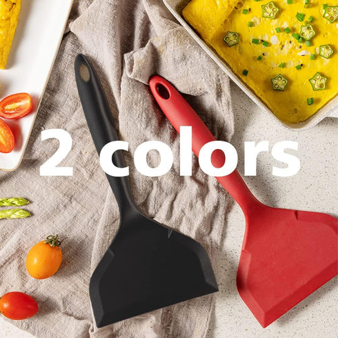 Silicone Tamagoyaki Spatula Japanese Omelette Spatula Wide Silicone Pancake Spatula Nonstick Heat-Resistant Pancake Shovel for Egg, Fish, Burgers,...