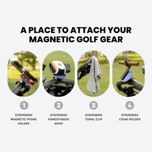 Magnetic Golf Push Cart Mount for Sony, iPhone, Samsung - Blue...