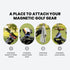 Magnetic Golf Push Cart Mount for Sony, iPhone, Samsung - Blue...