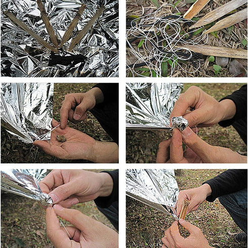 Emergency Mylar Thermal Blankets, Designed for Outdoors, Survival Reflective Thermal First Aid Foil Blanket...