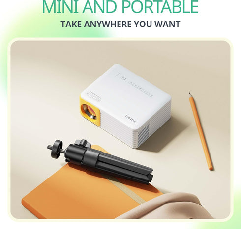 Mini Projector Tripod - YOTON Tripod for Mini Portable Projector, Projector Stand with 360° Metal Rotatable Ball Head for Camera, Mini Projector, ...