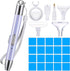 Chuangdi Diamond Painting Art Drill Pen with Light Diamond Painting Accessories and Tools 6 Pen Heads 20 Glue Clay for Nail DIY Craft Supplies(Pur...