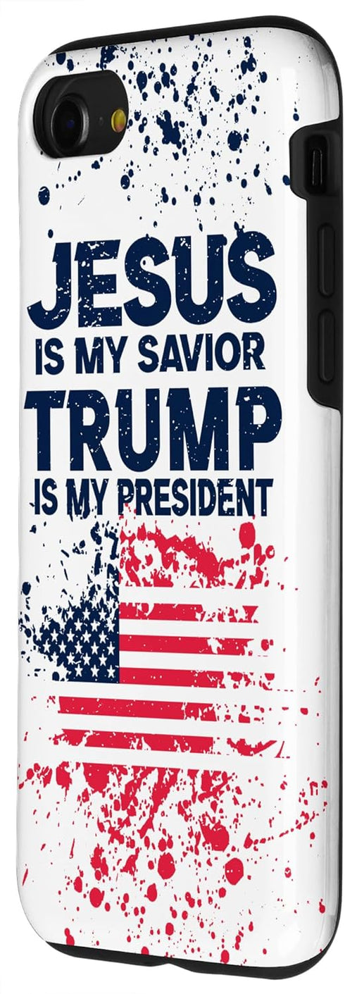 iPhone SE (2020) / 7 / 8 Trump Is My President phone case American Flag Trump 2020 Case...