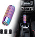 Shift Knob, 3.78" Aluminum Weighted Car Gear Shift Manual knobs with 3 Threaded Adapters M8 M10 M12 Fit Universal Manual Transmission Vehicle (Neo...