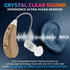 Hearing Amplifiers Set with New Digital Technology - Almost Invisible Design and Rechargeable USB Dock - Personal Pair Sound Amplifier with Adjust...