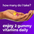 Vitafusion MultiVites Gummy Multivitamins for Adults with 12 Vitamins and Minerals, Berry, Peach and Orange Flavored, America’s Number 1 Gummy Vit...
