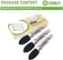 Mini Tongs with Silicone Tips 7-Inch Kitchen Tongs, Set of 3 (Black)...