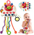 AiTuiTui Sensory Montessori Baby Toys 6 to 12 Months, Toddler Travel Toys for 1 2 Year Old Boy Girl Birthday Gifts, Soft Pull String Fidget Educat...