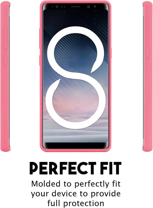 GOOSPERY Soft Feeling Jelly for Samsung Galaxy Note 8 Case (2017) Silky Slim Bumper Cover (Flamingo)...