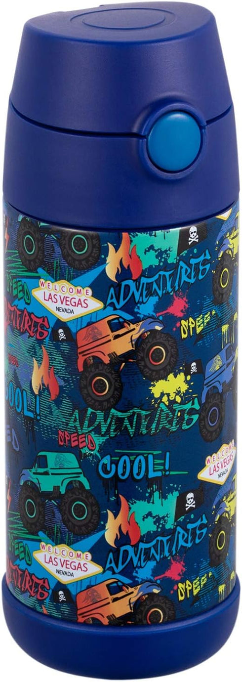 Snug Insulated Kids Water Bottle with Straw & Spout – Double-Wall Stainless Steel, Leakproof, Easy-Flip Lid – For School, Travel, Toddlers & Big K...