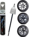 SYOAUTO Stiletto Gray Rim Touch Up Paint For Tesla Model 3 18" Aero Wheel Touch Up Paint Pen Tip and Brush 2 in 1 Rim Scratch Repair Wheel Curb Ra...