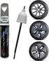 SYOAUTO Stiletto Gray Rim Touch Up Paint For Tesla Model 3 18" Aero Wheel Touch Up Paint Pen Tip and Brush 2 in 1 Rim Scratch Repair Wheel Curb Ra...