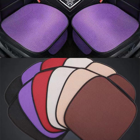 2PCS Summer Ventilated Car Seat Cover,Breathable Cooling Car Seat Cushion,Anti-Slip Car Seat Protector with Storage Pocket Fit for Car Truck SUV V...