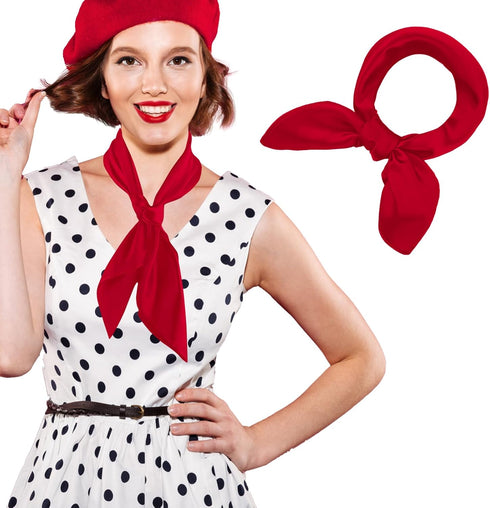 Women's Silk Feeling Scarf Satin Head Scarves, 23.5 inch Trends Scarf Breathable Lightweight Clothing Accessories...