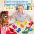 Montessori Numbers Matching Counting and Sorting Game for Toddlers Fine Motor Toy Preschool 1-10 Recognition Learning Toy Educational Set for Kids...