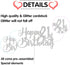 Silver Glitter 21st Birthday Cake Topper - 21st Party Decoration...