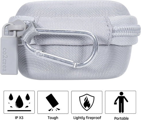 co2CREA Hard Case Replacement for SHOKZ OpenFit Open-Ear True Wireless Bluetooth Headphones, White...