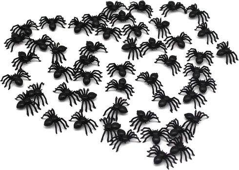 120 PCS Mini Fake Spider?Plastic Black Spider Toys, Simulated Insect Toys for Funny Prank Spider and Joke Halloween Party Supplies...