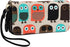 LATH.PIN Women Zipper Wallet Owl Wallet Purse Canvas Phone Card Holder with Coin Pocket and Strap...