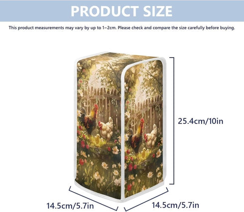 Farm Rooster Can Opener Cover Oil-proof Jar Opener Cover Bottle Opener Dust Cover Keep Your Kitchen Clean Fits Most Electric Automatic Can Openers...