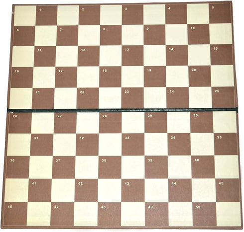 Double-Sided Cardboard Folding Chessboard Checkerboard for Playing Chess 100 Square Board Checkers Game International Draughts...