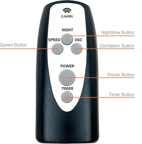 Replacement Remote Control for Lasko Household Tower Fan T42951...