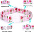 Floral Print Puppy Dog Collar for Small Medium Large Dogs Collars with Quick Release Buckle for Girls Female Dog Soft Nylon Comfortable Durable Pe...