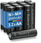 Rechargeable AA Batteries, Double AA Battery for Long-Lasting Power, All-Purpose Pre-Charged Household Batteries, Batteries AA Size for Household ...
