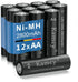 Rechargeable AA Batteries, Double AA Battery for Long-Lasting Power, All-Purpose Pre-Charged Household Batteries, Batteries AA Size for Household ...